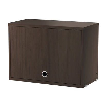 Cabinet with flip door - W58 x D30 x H42, Dark oak - image 4