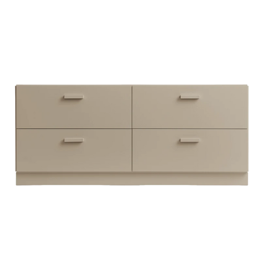 Relief Chest of drawers, low Beige