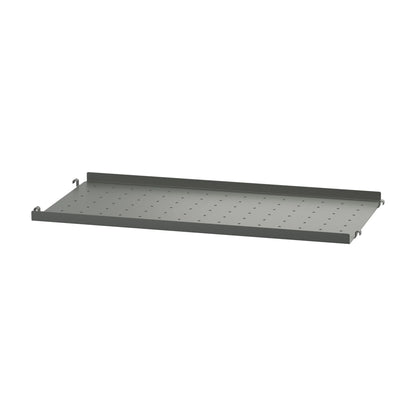 Metal shelf low edge - W58 x D20, Dark grey - image 3
