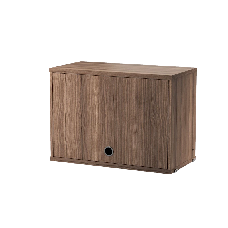 Cabinet with flip door - W58 x D30 x H42, Walnut