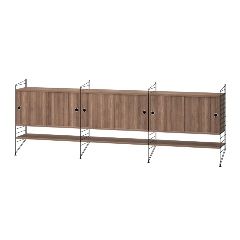 Living room F Black/Walnut