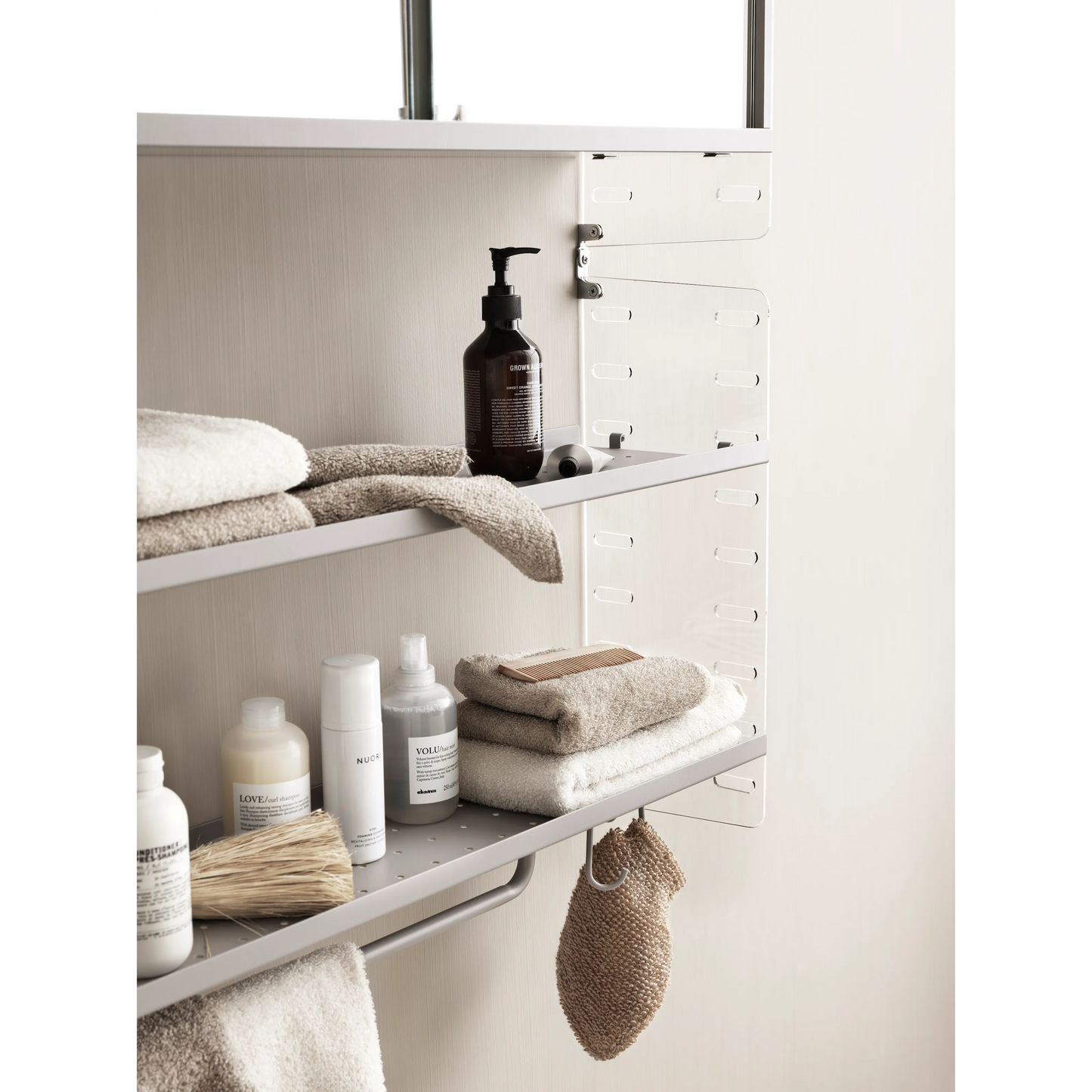 Metal shelf low edge - W78 x D20, White - image 2