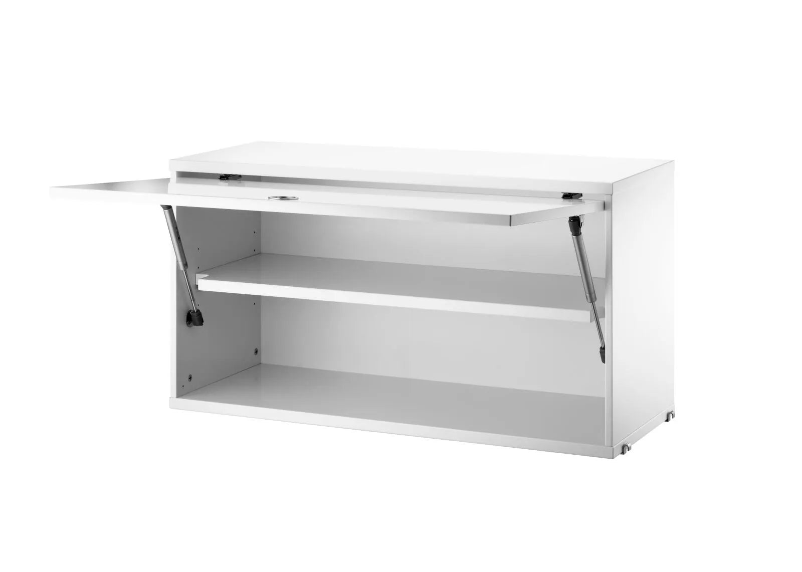Cabinet with flip door - W78 x D30 x H42, White - image 2