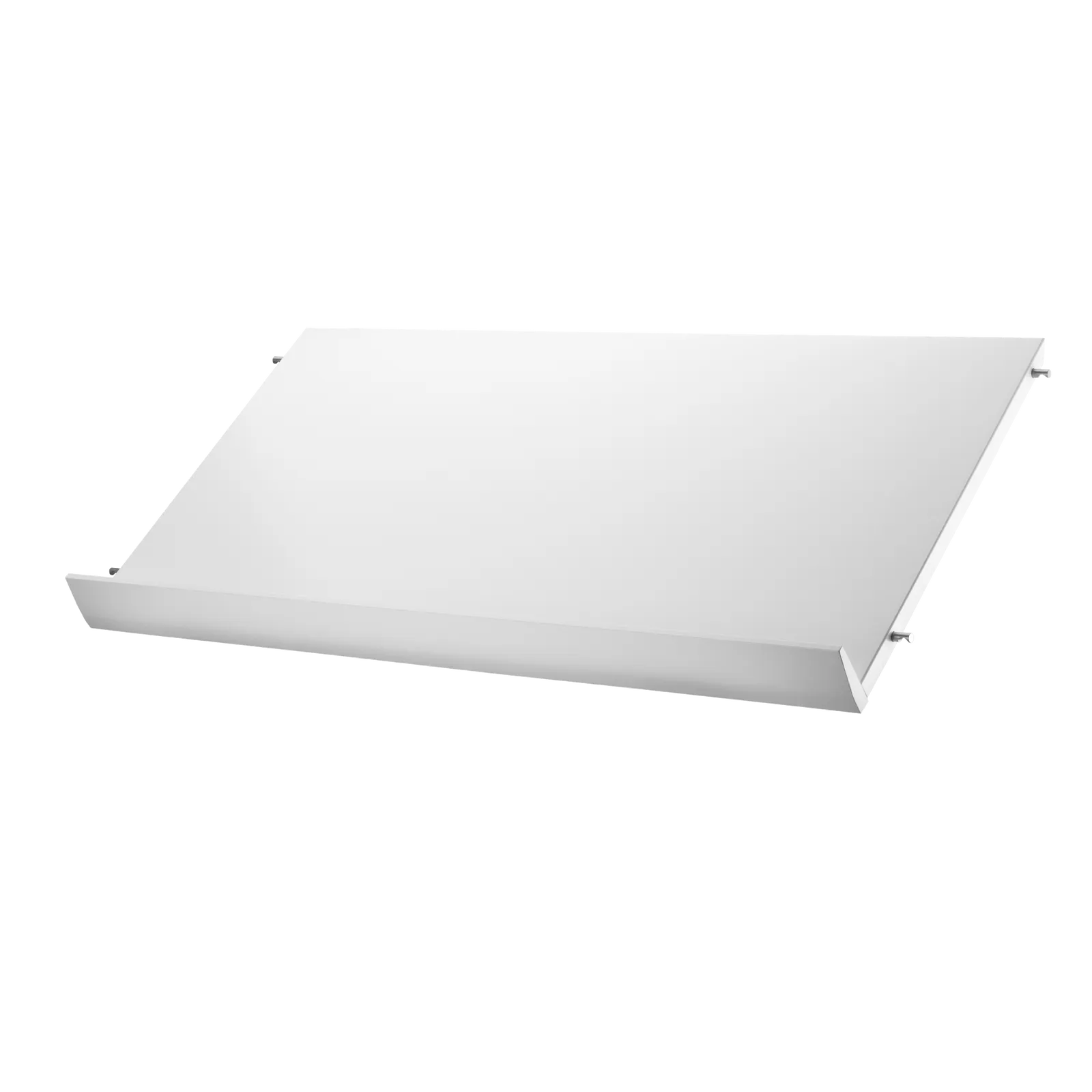 Magazine shelf solid - W78 x D30 x H15, White - image 3