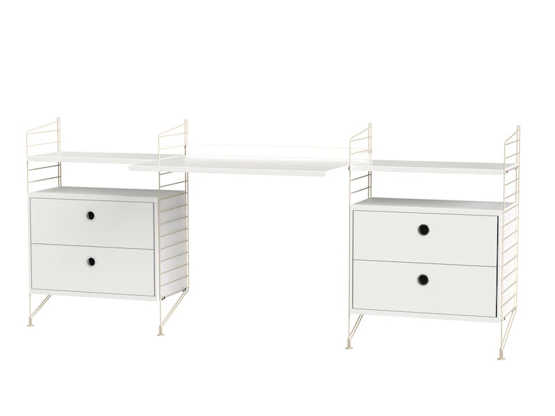 Workspace C Beige/White