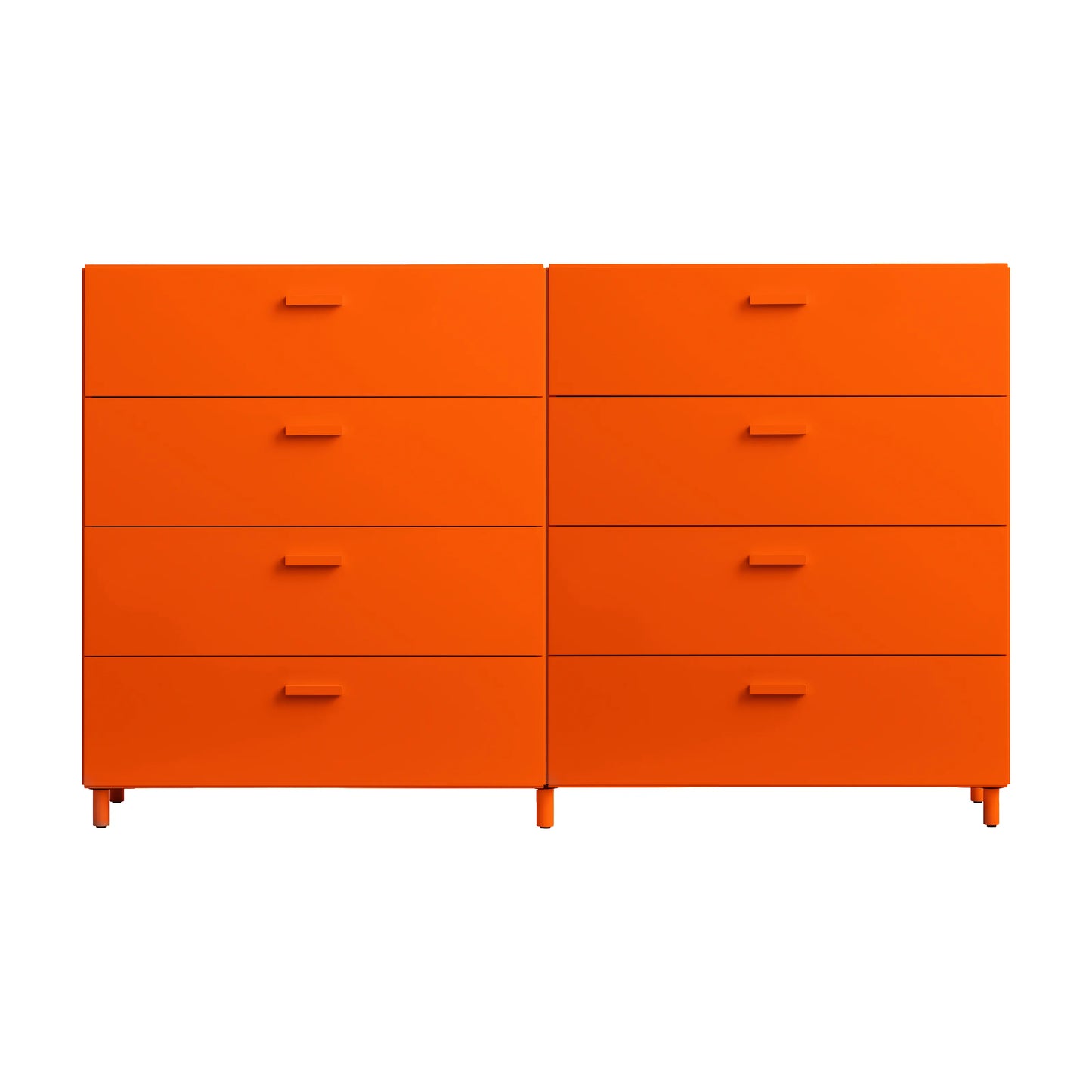 Two wide Relief drawers with legs Orange - image 6