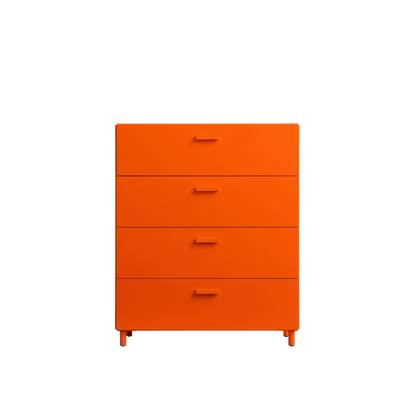 Relief Chest of drawers, wide Orange - image 4