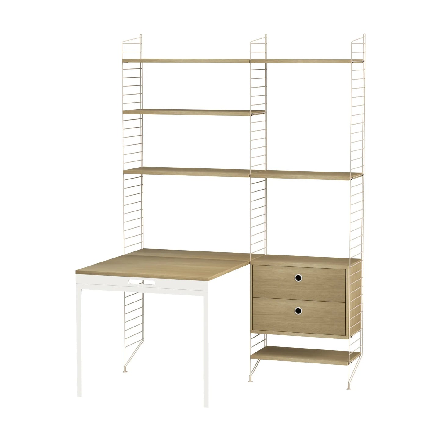 Workspace E Beige/Oak - image 4