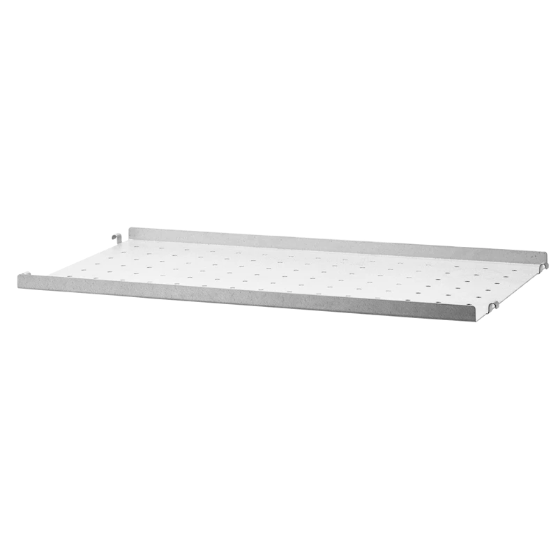 Metal shelf low edge galvanized - W58 x D30, Galvanized