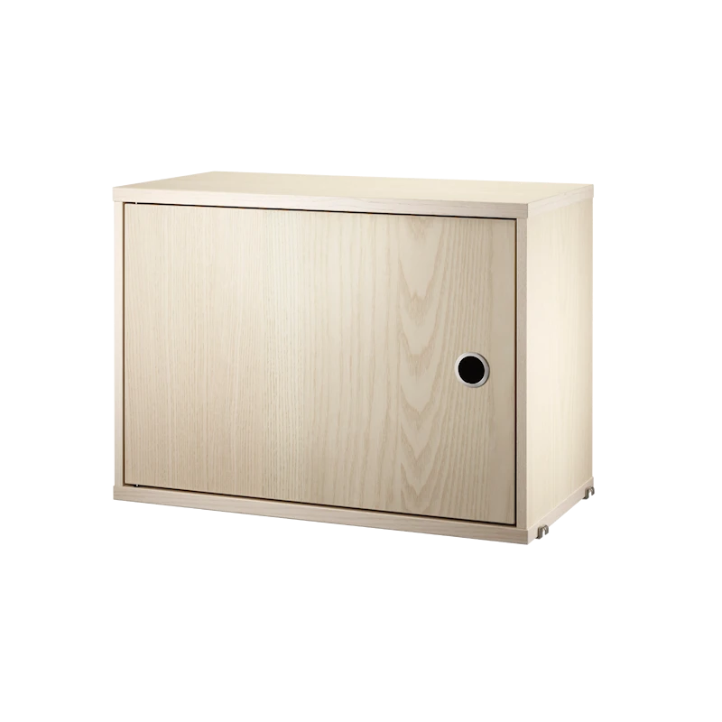 Cabinet with swing door - W58 x D30 x H42, Ash