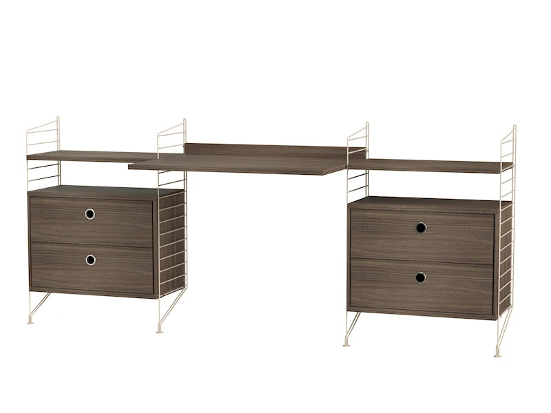Workspace C Beige/Walnut