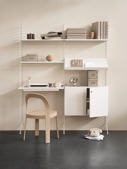 Cabinet with lock - W78 x D32.2 x H52, White - image 2