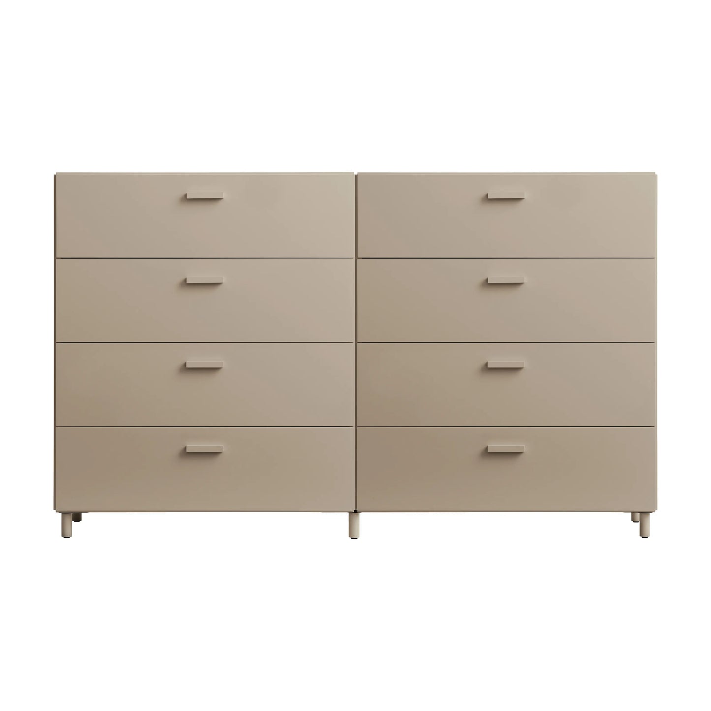 Two wide Relief drawers with legs Beige - image 6