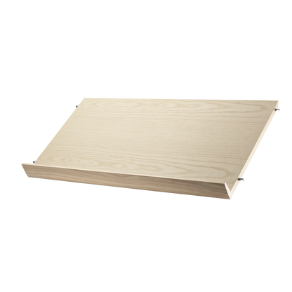 Magazine shelf solid - W78 x D30 x H15, Ash - image 3