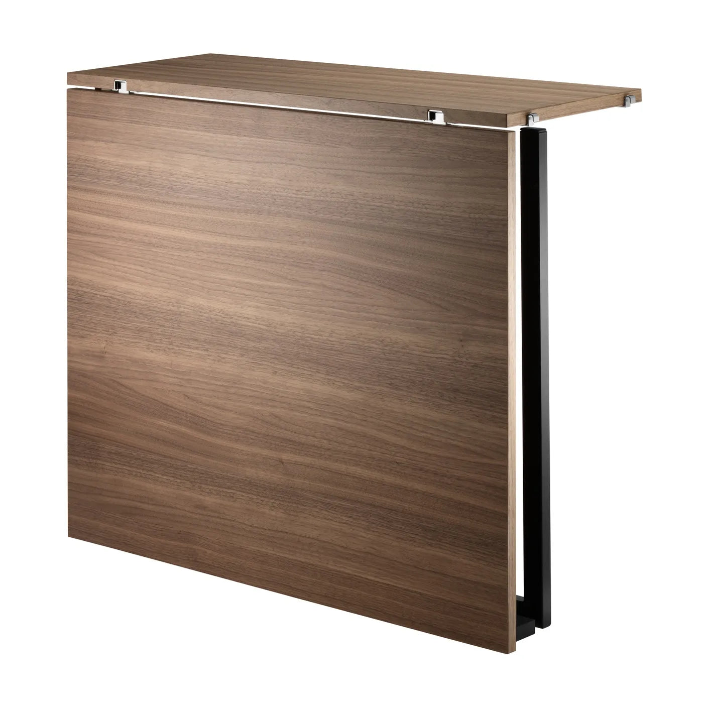 Folding table - W78 x D30 x H71, Walnut/Black - image 4
