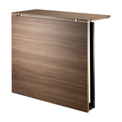 Folding table - W78 x D30 x H71, Walnut/Black - image 4