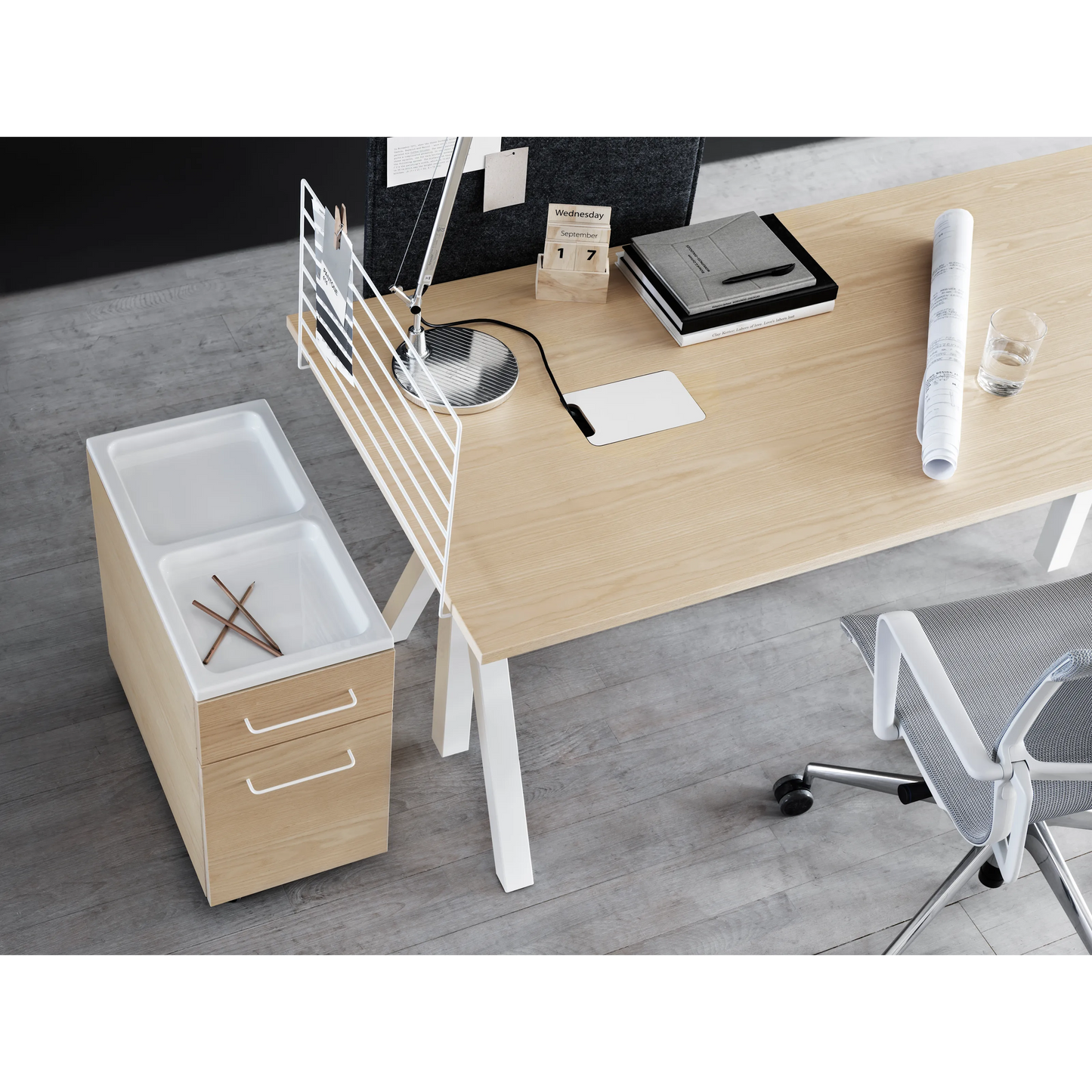 Work desks 140x78 White/Ash - image 2