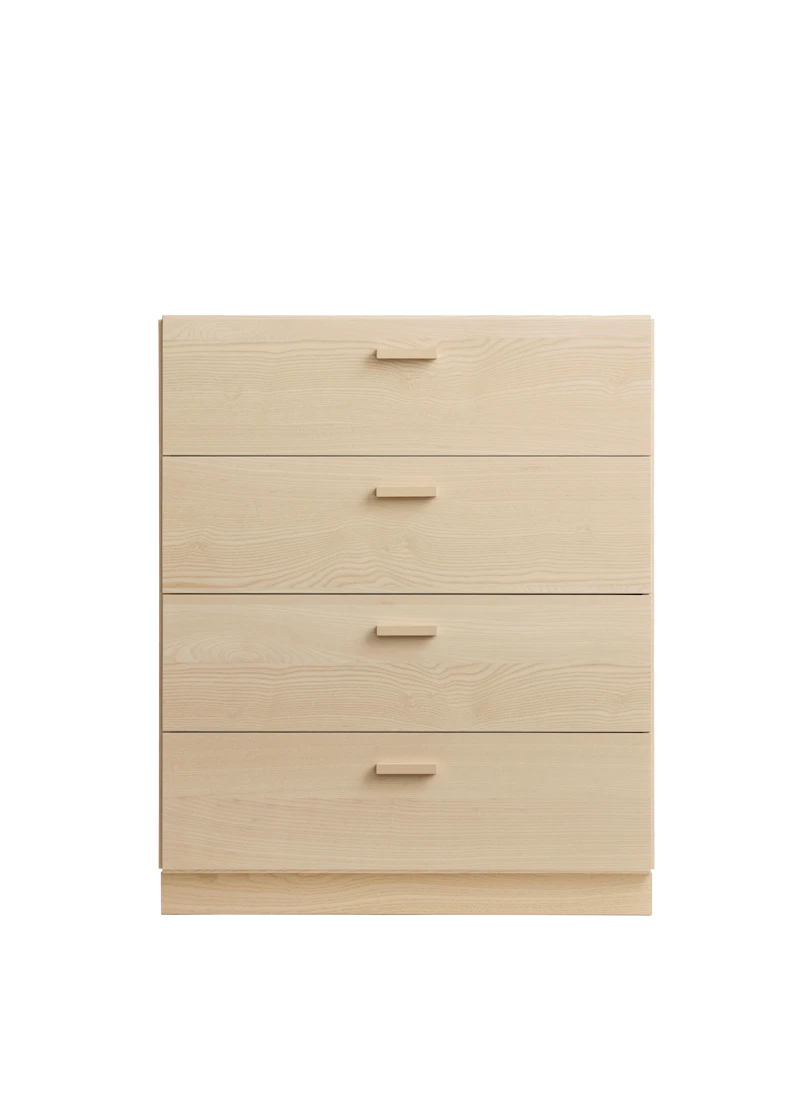 Relief Chest of drawers, wide Ash/Ash
