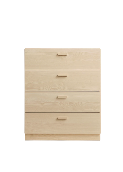 Relief Chest of drawers, wide Ash/Ash