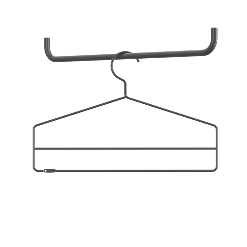 Coat-hanger - W41 x H26, Dark grey, 4-pack