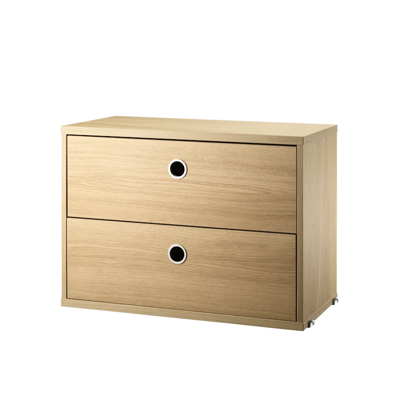 Chest of drawers - W58 x D30 x H42, Oak