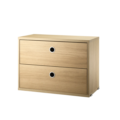 Chest of drawers - W58 x D30 x H42, Oak - image 3