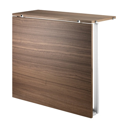 Folding table - W78 x D30 x H71, Walnut/White - image 4