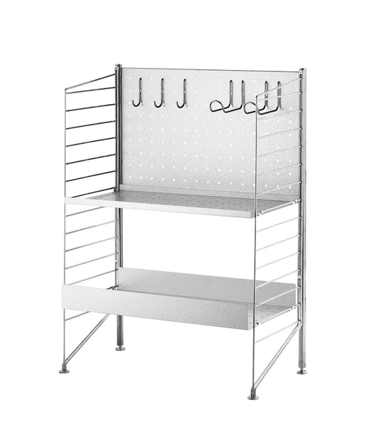 Free standing shelf – galvanized Galvanized