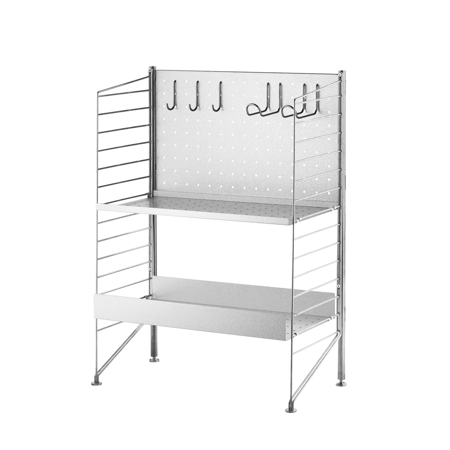 Free standing shelf – galvanized Galvanized - image 3