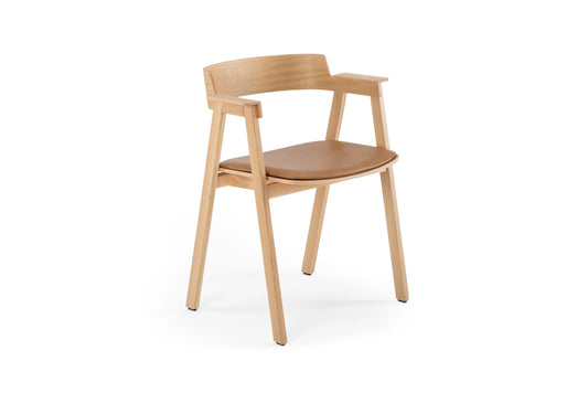 Flip Chair - Flip Chair - Dakar leather 3411 Nature Lacquered Oak Natural
