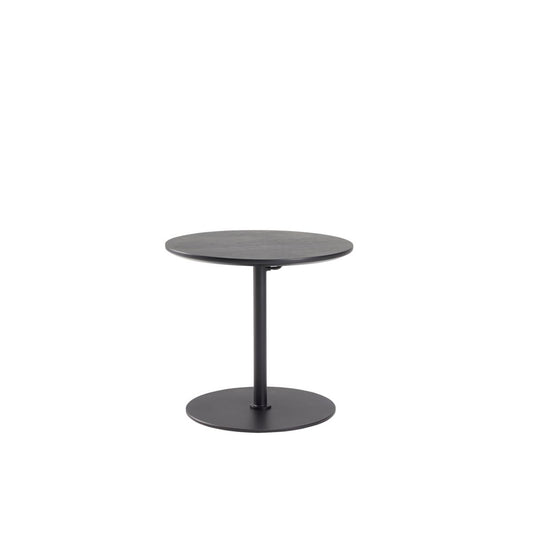 Kiffa Table Ø45 Black Oak Veneer - angle 1