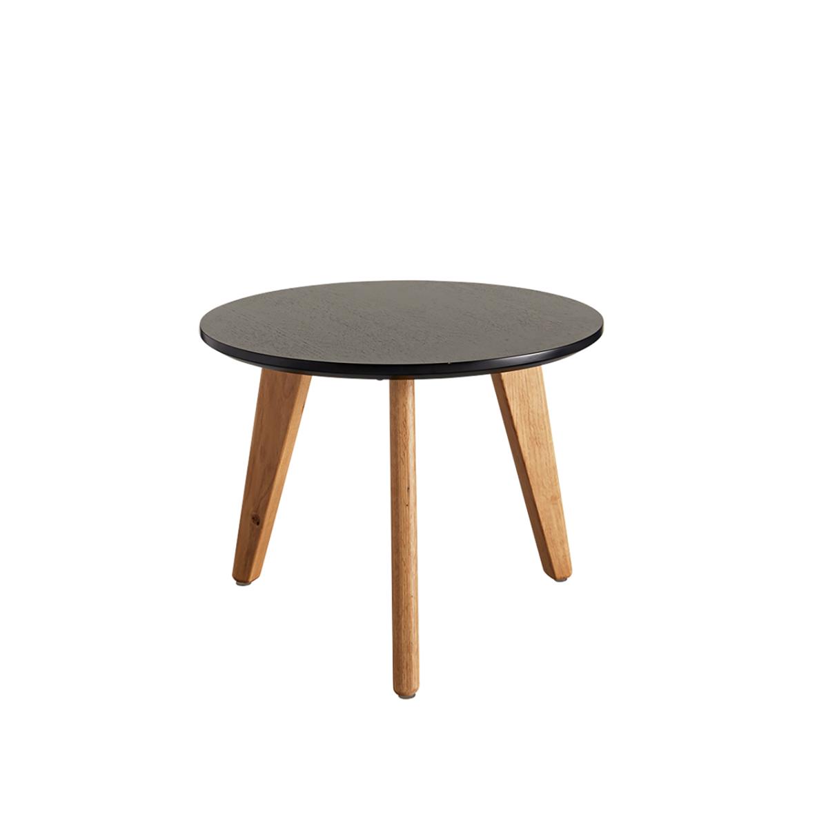 Nordic Table Ø45 Black Oak Veneer - angle 1