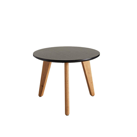 Nordic Table Ø45 Black Oak Veneer - angle 1