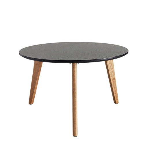 Nordic Table Ø70 Black Oak Veneer - angle 1