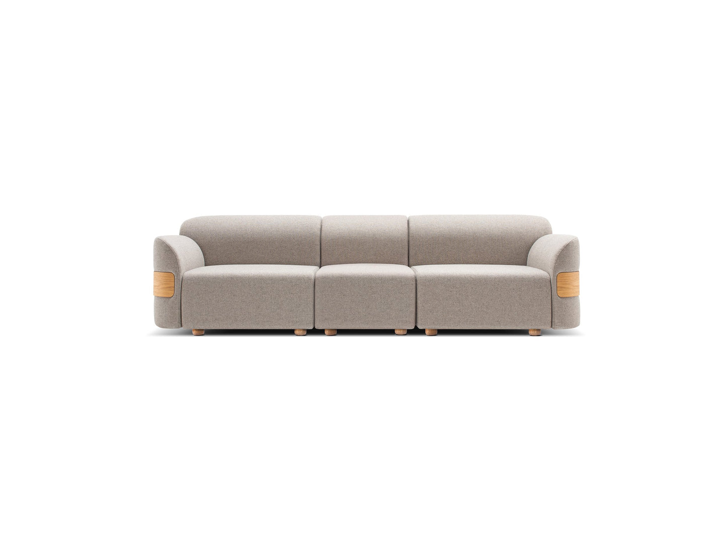 Hugg Modular Sofa - Hugg Modular Sofa Middle 60 - HM 60 - Yoredale UDA08 Gayle Lacquered Oak RAL 9005 Black