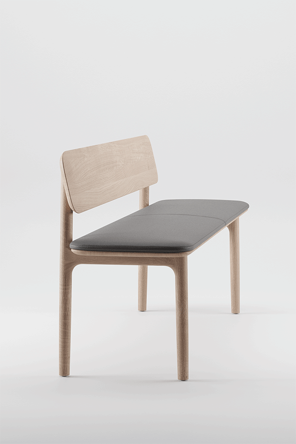Neva bench with backrest - image 1