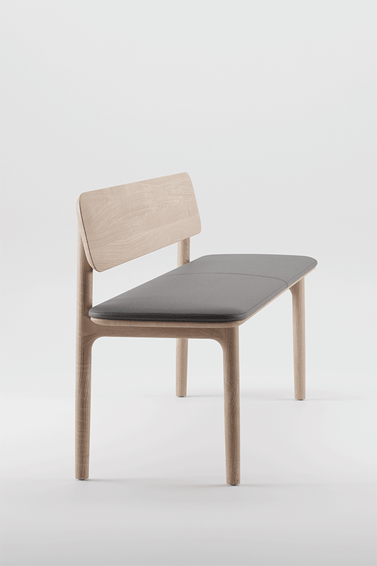Neva bench with backrest - image 1