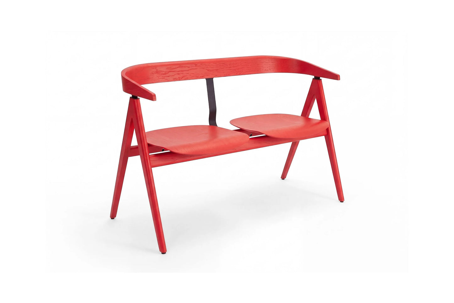 Ava Bench - Ava Bench - Lacquered Oak RAL 3020 Red Lacquered Oak RAL 3020 Red