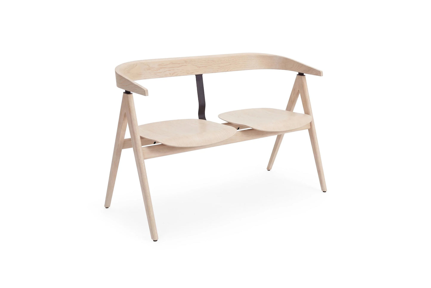 Ava Bench - Ava Bench - FC10 - Guest or Autumn fabric - Oiled Oak