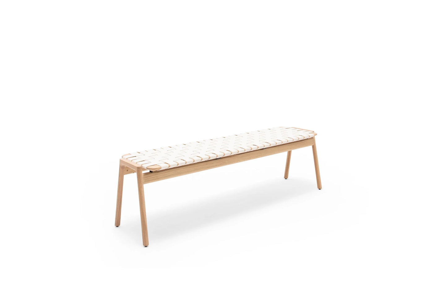 Klupa Bench - Klupa Bench 160 - Cotton Webbing - Canvas weave - Oiled Oak