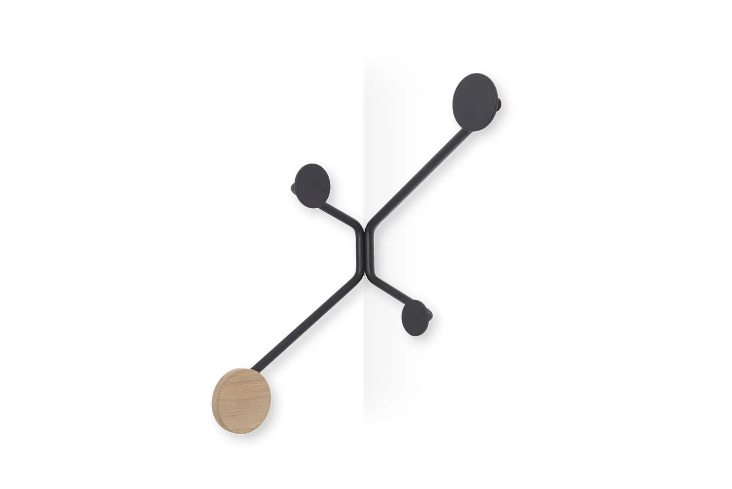 Hook Wall Coat Rack - Hook Wall Coat Rack - Inner Corners - Powder-coated steel RAL 9005 Black