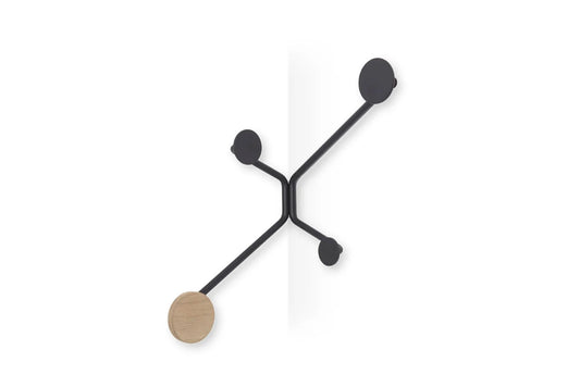 Hook Wall Coat Rack - Hook Wall Coat Rack - Inner Corners - Powder-coated steel RAL 9005 Black
